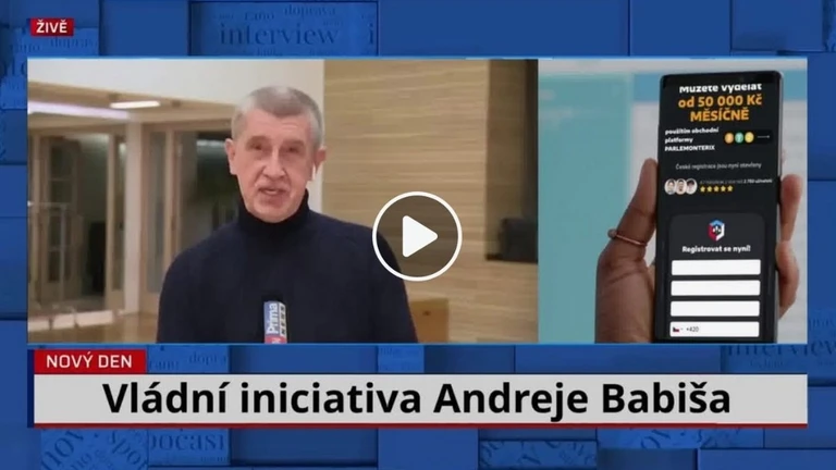 Falešná reklama s Andrejem Babišem
