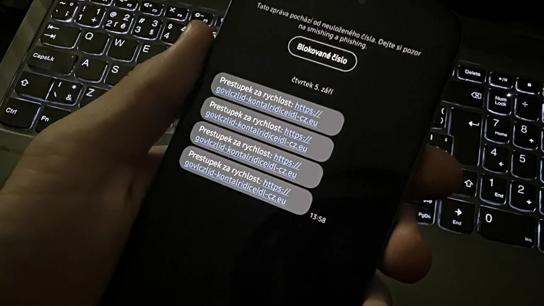 Falešná SMS za překročení rychlosti
