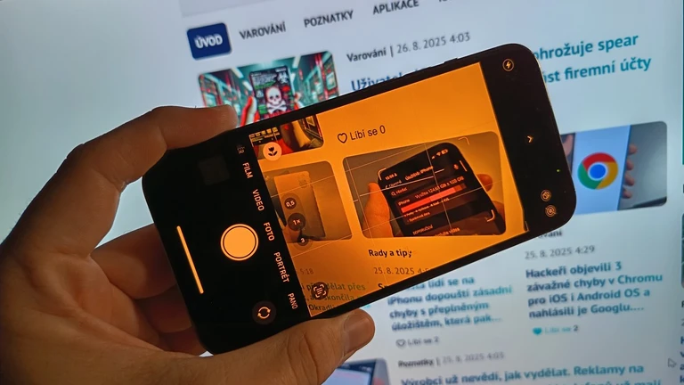 iPhone poslouží dobře také jako webkamera iPhone poslouží dobře také jako webkamera