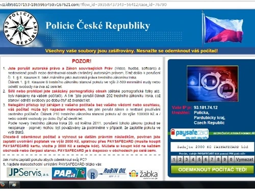 Varování od falešné Policie ČR