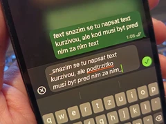 Formátování textu na WhatsAppu pomocí kódů