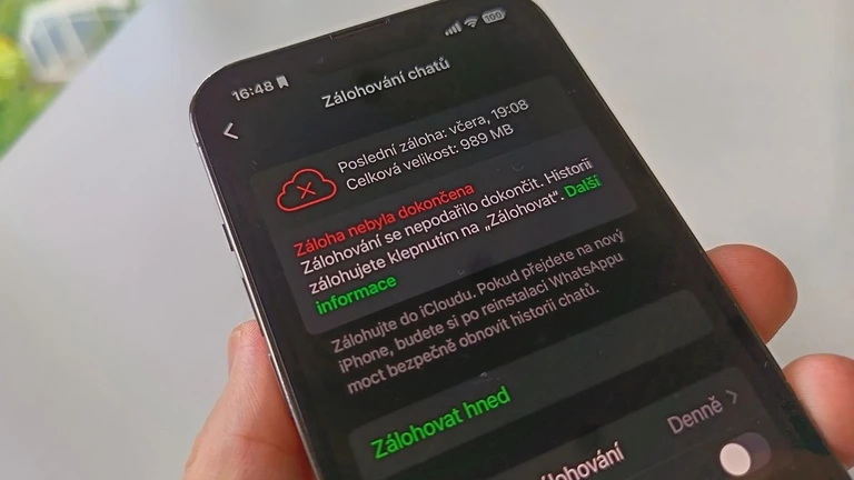Zálohování WhatsApp na iPhonu (iOS)
