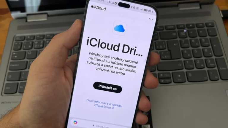 iCloud na telefonu s OS Android
