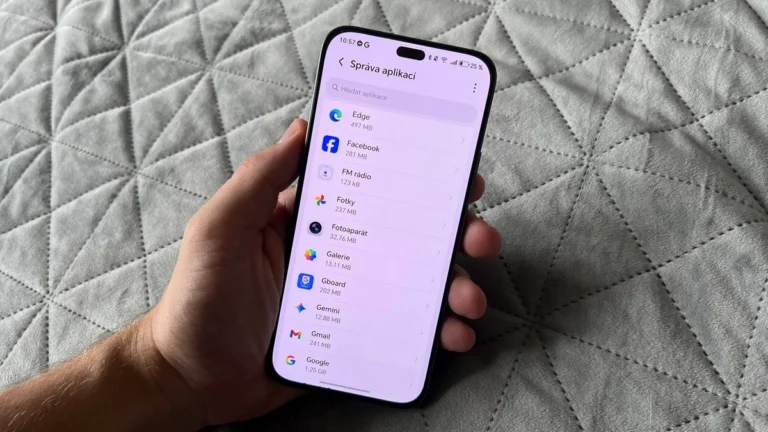 Správa aplikací na telefonu s OS Android (Xiaomi)