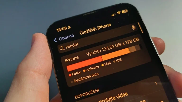 Přeplněné úložiště iPhonu