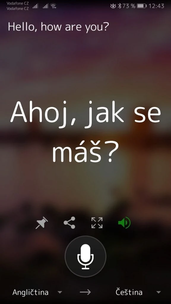 Mobilní překladač Microsoft