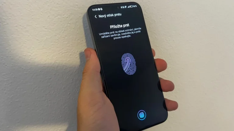 Otisk prstu, nastavení v OS Android