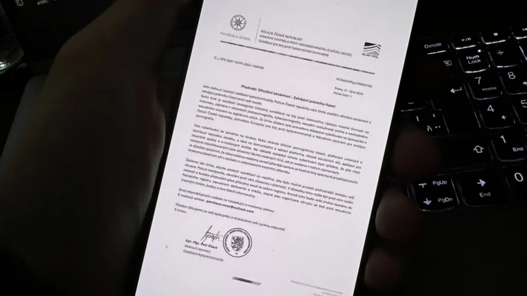 Falešná výzva za přestupek jménem PČR