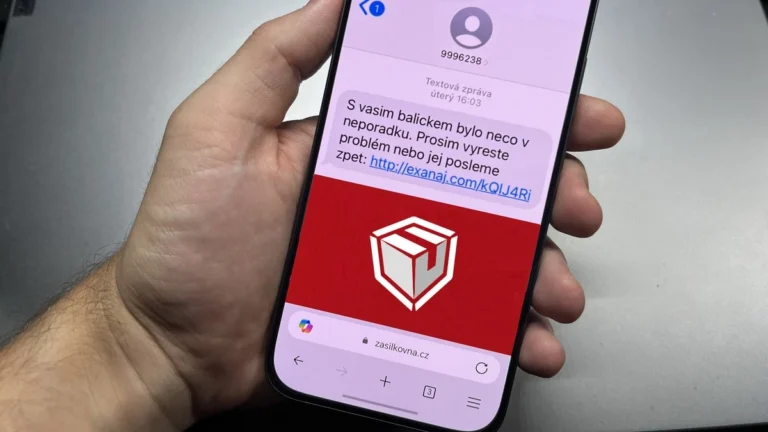 Podvodná SMS zpráva jménem Zásilkovny