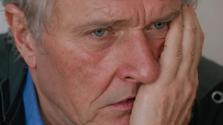 Zklamaný starší muž