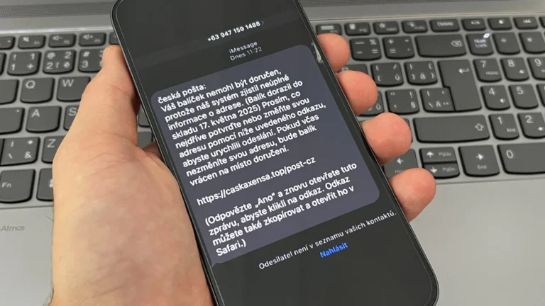 Falešná SMS jménem České pošty