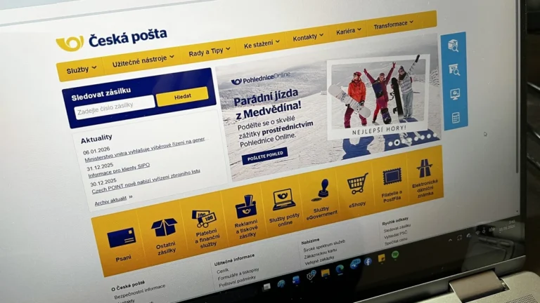 Web České pošty