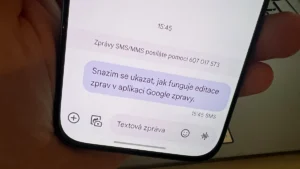 V Android OS je možné editovat odeslané textové zprávy jako na iPhonu, ale ne každému to v ČR funguje