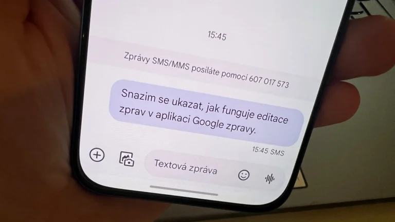 Google zprávy na telefonu s OS Android
