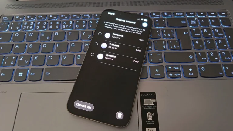 Smazané SMS zprávy na iPhonu