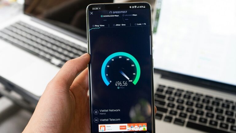 Telefon, rychlost internetu