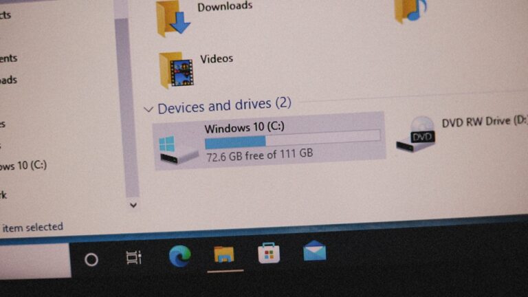 Windows, místo, disk