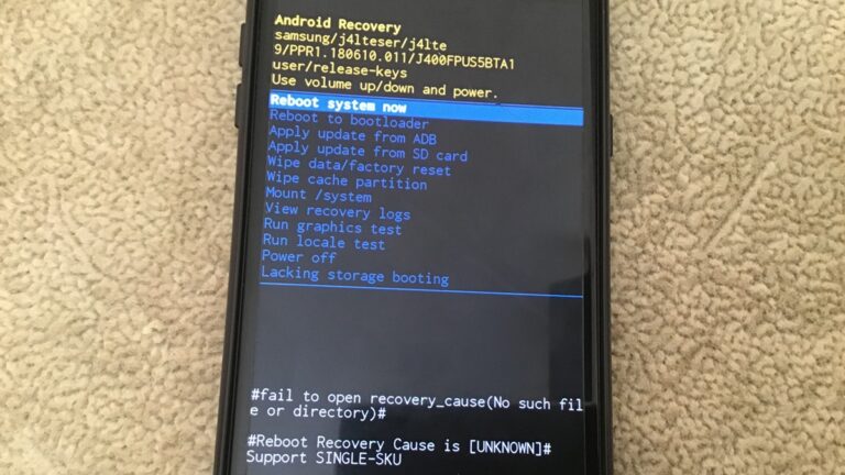 Telefon, reboot, data