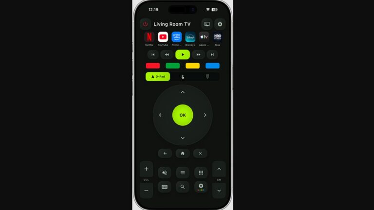 Aplikace, telefon, ovladač TV