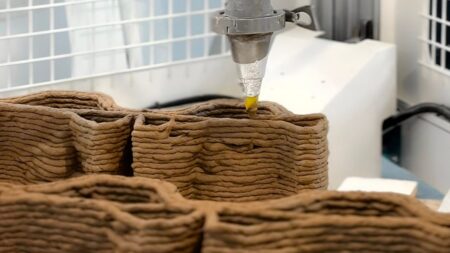 Přísada ze zmrzliny dokáže proměnit hlínu ze stavby v plnohodnotný stavební materiál. A 3D tiskárna dělá divy