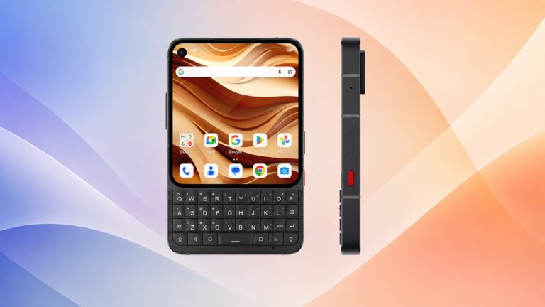 Telefon Android Clicks Communicator s QWERTY klávesnicí