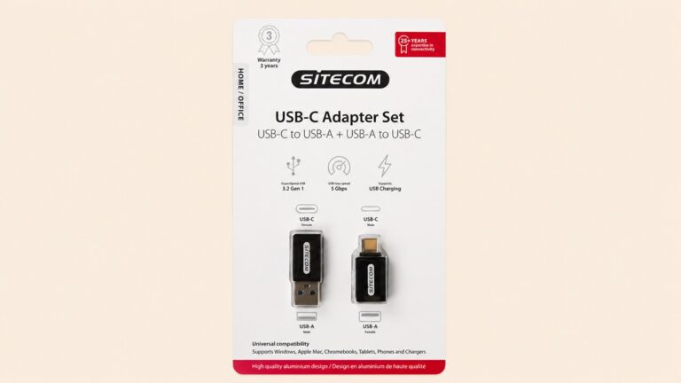 USB-C adaptéry balení z Actionu