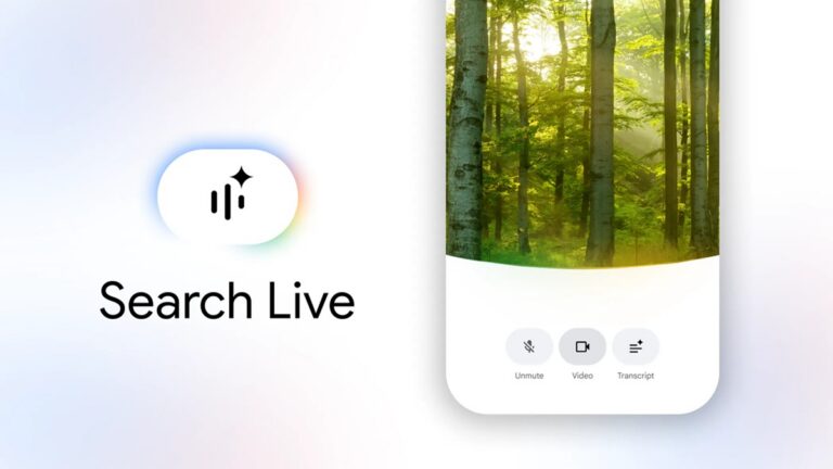 Vyhledávání Live od Googlu, telefon