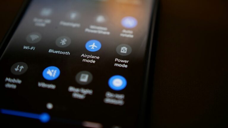 Android telefon, menu, Bluetooth