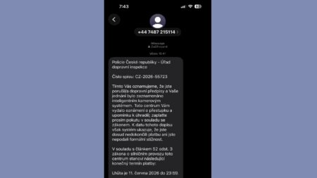 „Česká policie“ vám pošle SMS s pokutou za dopravní přestupek. Kdo ji zaplatí, přijde o přihlašovací údaje do bankovnictví