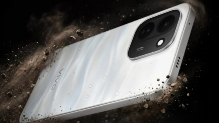 Bílý telefon Vivo