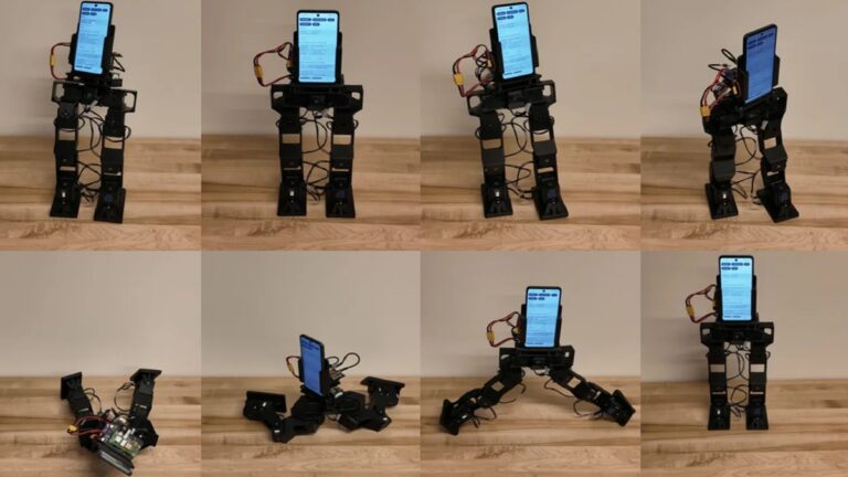 Humanoidní robot ze starého Android telefonu